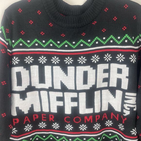The Office Dunder Mifflin Christmas Holiday Sweater Adult Large - Picture 2 of 7